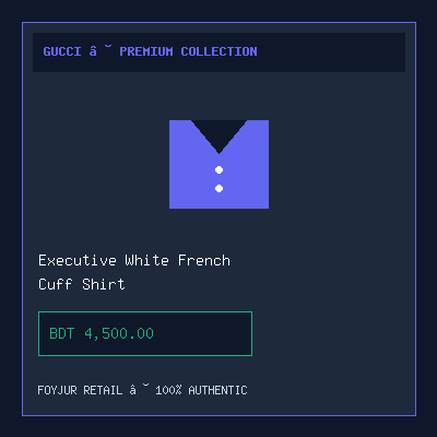 Executive White French Cuff Shirt
