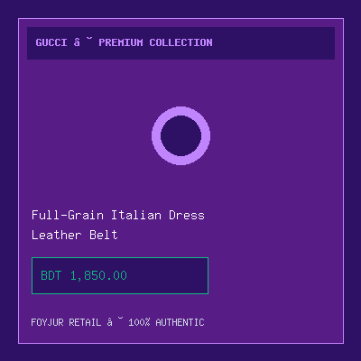 Full-Grain Italian Leather Dress Belt