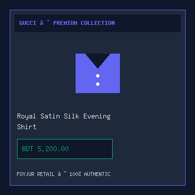 Royal Satin Silk Evening Shirt